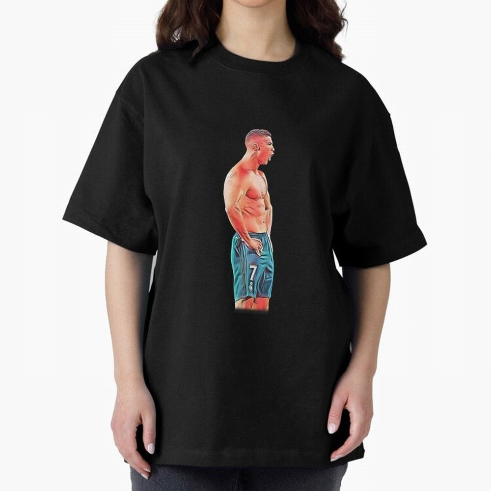 what a celebration by cristiano ronaldo Oversized T-Shirt Celebrate Global Passion for the FIFA World Cup 2026 Group Stage Journey through Neymar, Haaland and Cristiano Ronaldo Highlights, Argentina Pride, Retro Football Energy, Iconic Rivalries,