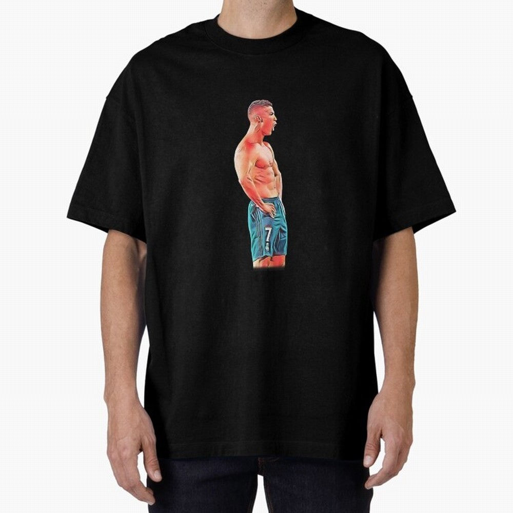 what a celebration by cristiano ronaldo Oversized T-Shirt Celebrate Global Passion for the FIFA World Cup 2026 Group Stage Journey through Neymar, Haaland and Cristiano Ronaldo Highlights, Argentina Pride, Retro Football Energy, Iconic Rivalries,