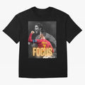 Focus With CR7 Oversized T-Shirt Celebrate Football Dreams Across FIFA World Cup 2026 USA Canada Mexico Inspired by Mbappe, England, France and Netherlands Energy, Supporter Pride, Iconic Celebrations, Legendary Names and Global Match Day Energy;