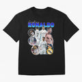 Cristiano Ronaldo Bootleg Oversized T-Shirt Capture Stadium Memories from Match Day Hype around FIFA World Cup 2026 Group Stage, Messi, CR7 and Mbappe, Germany, Global Supporter Spirit, Legendary Goals, National Colors and Tournament Celebration;