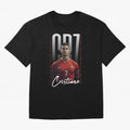 Cristiano Ronaldo Oversized T-Shirt Back the Journey through Global Football Passion for FIFA World Cup 2026, Inspired by Messi, Neymar and Mbappe, Portugal, Sports Nostalgia, International Competition, Famous Players and Unforgettable Victories;