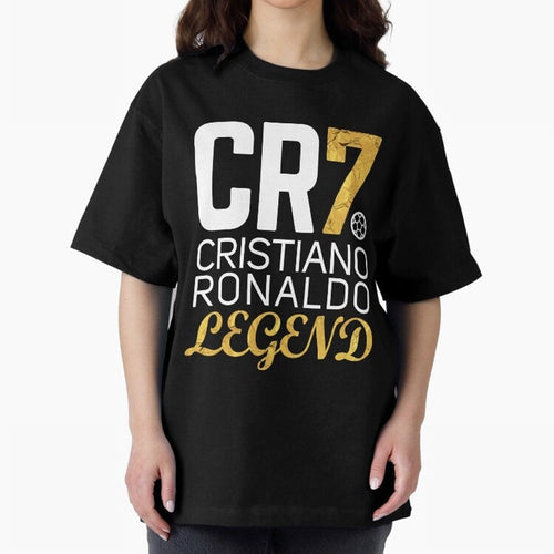 CR7 legend gold Oversized T-Shirt Keep the Legacy of FIFA World Cup 2026 USA Canada Mexico Spirit, Connected to France, Mbappe, Retro Football Energy, Iconic Rivalries, Trophy Chase Drama and Stadium Atmosphere; Great for Watch Parties, Sports
