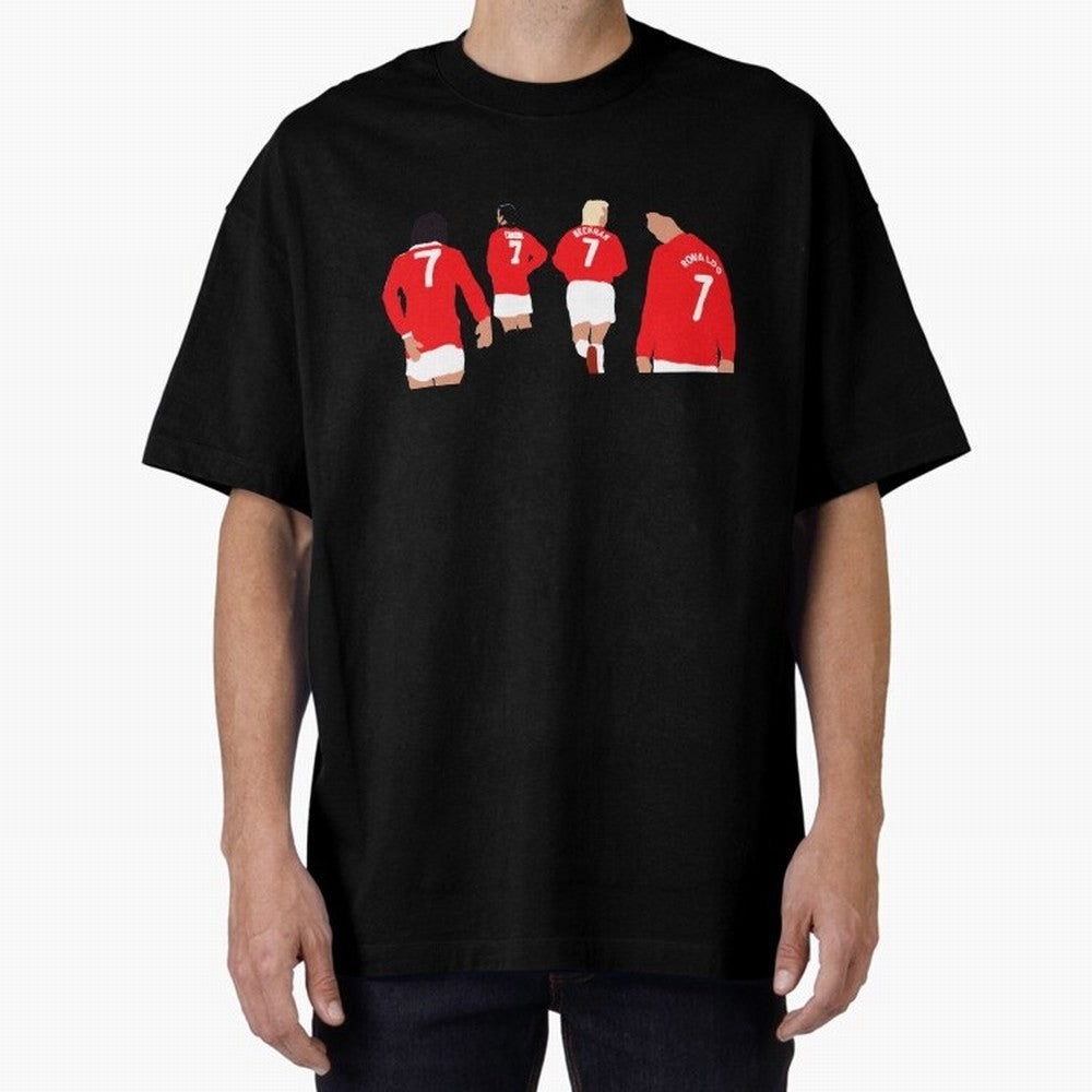 Manchester United Number 7 Legends Oversized T-Shirt Join Match Day Hype around FIFA World Cup 2026 USA Canada Mexico, Mbappe and Neymar, Portugal, Spain and Germany, Stadium Memories, Football Loyalty, International Chants and Championship