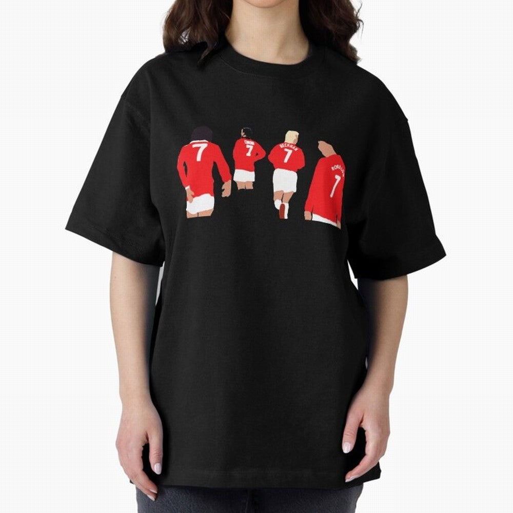 Manchester United Number 7 Legends Oversized T-Shirt Join Match Day Hype around FIFA World Cup 2026 USA Canada Mexico, Mbappe and Neymar, Portugal, Spain and Germany, Stadium Memories, Football Loyalty, International Chants and Championship