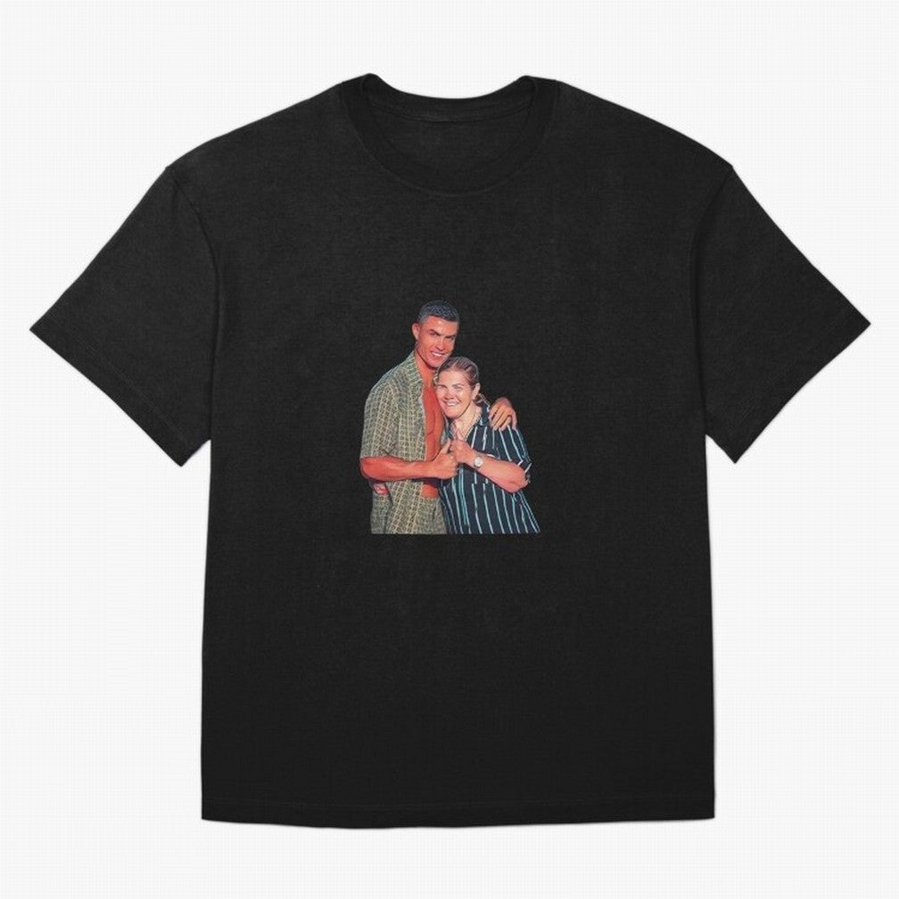 its criis with his mother Oversized T-Shirt Build FIFA World Cup 2026 for Fans of Cristiano Ronaldo and Argentina, Bringing Football Festival Excitement, Trophy Ambitions, Country Rivalries and Star Player Buzz; Ideal for Passionate Fans Who Love