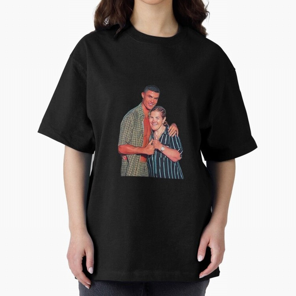 its criis with his mother Oversized T-Shirt Build FIFA World Cup 2026 for Fans of Cristiano Ronaldo and Argentina, Bringing Football Festival Excitement, Trophy Ambitions, Country Rivalries and Star Player Buzz; Ideal for Passionate Fans Who Love