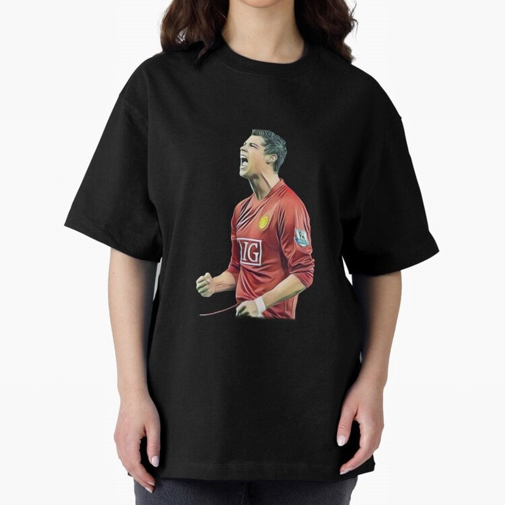 a good celebration from the goat Oversized T-Shirt Celebrate Golden Goal Energy in the FIFA World Cup 2026 Journey through Haaland and Mbappe Highlights, England and Germany Pride, Championship Spirit, Famous Goals, Roaring Crowds and International