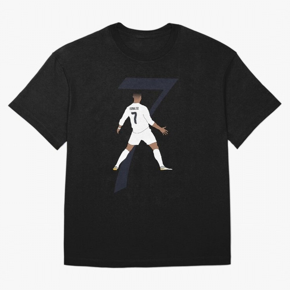 Cristiano Ronaldo #7 Oversized T-Shirt Cheer for Global Football Passion for FIFA World Cup 2026, Capturing CR7 and Messi, England and Germany, Fan Favorite Moments, National Team Passion, Big Match Drama and Soccer History; Great for Watch