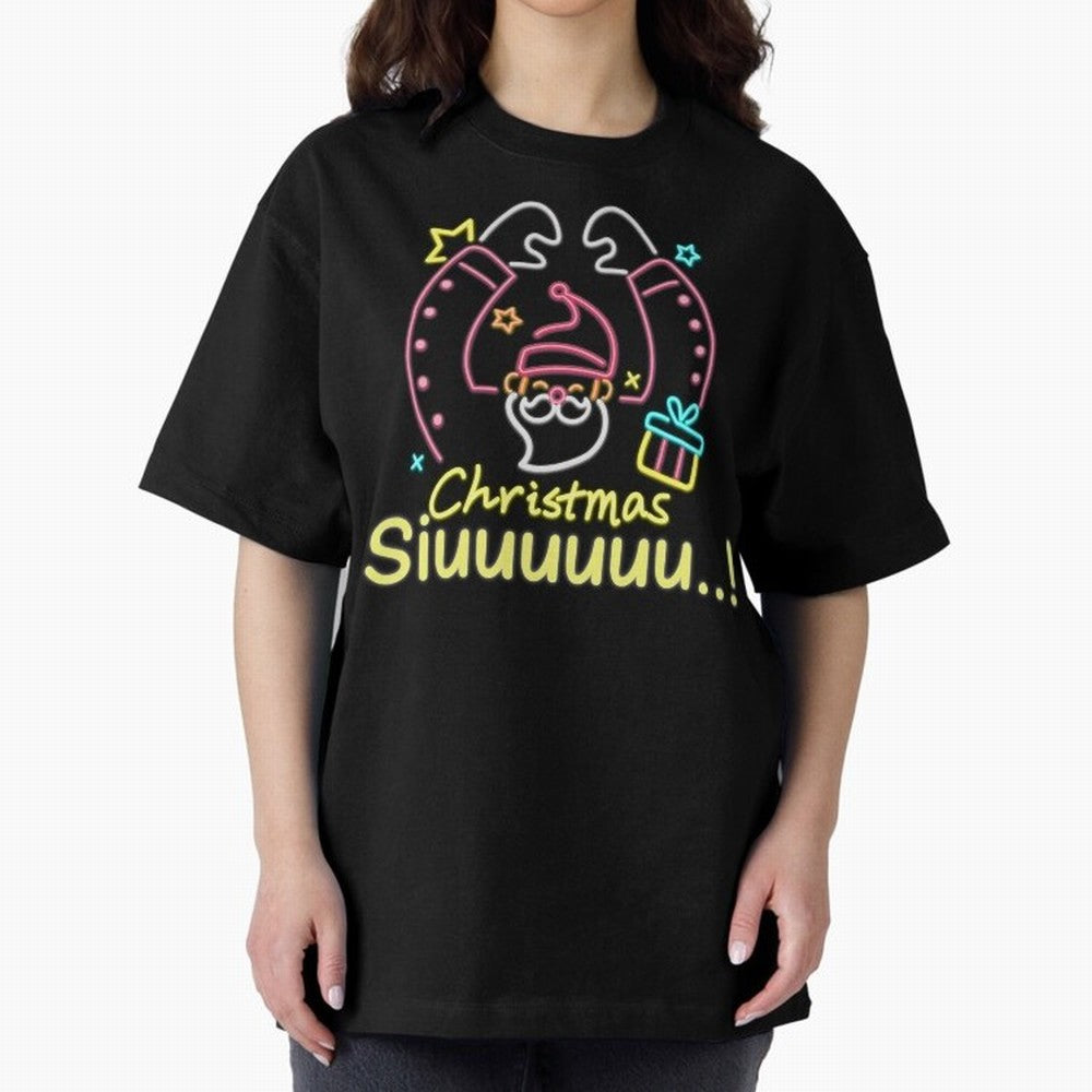 Christmas siuuu CR7 goal Oversized T-Shirt Show Match Day Excitement for FIFA World Cup 2026 for Fans of Cristiano Ronaldo, Haaland and CR7 and Brazil, Bringing Tournament Hype, Historic Matchups, Family Viewing Parties and Global Sports Pride;