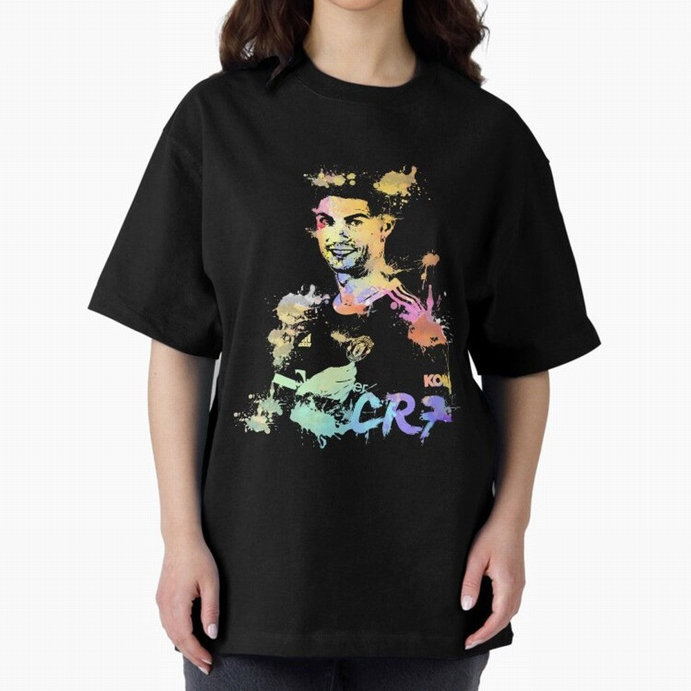 Cristiano Ronaldo Cristiano Ronaldoooo Oversized T-Shirt Upgrade Match Day Hype around FIFA World Cup 2026, Messi, CR7 and Mbappe, Netherlands, Football History, Final Match Energy, Crowd Noise and Once in a Lifetime Moments; Perfect for Fans,