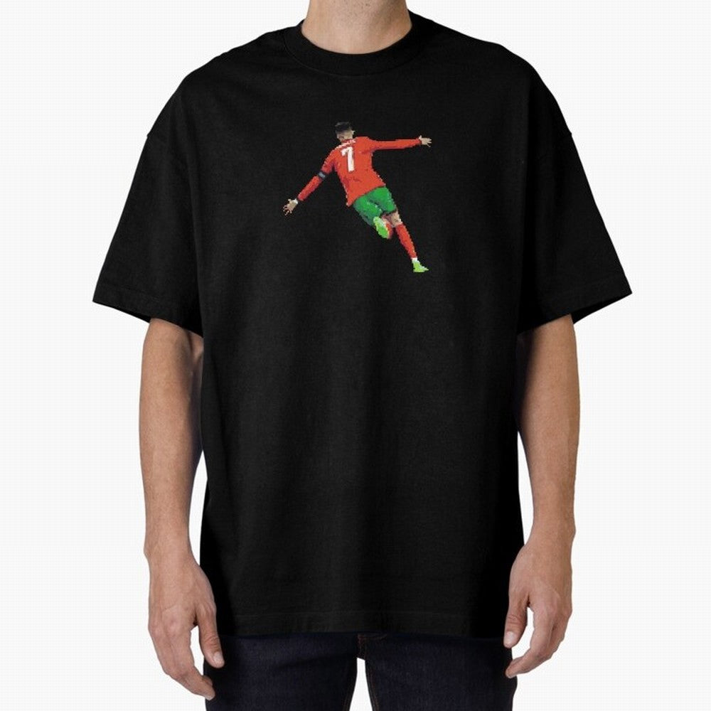 Cristiano Ronaldo Oversized T-Shirt Celebrate Soccer Greatness during Match Day Hype around FIFA World Cup 2026 Group Stage, Cristiano Ronaldo, England and Germany, Stadium Memories, Football Loyalty, International Chants and Championship