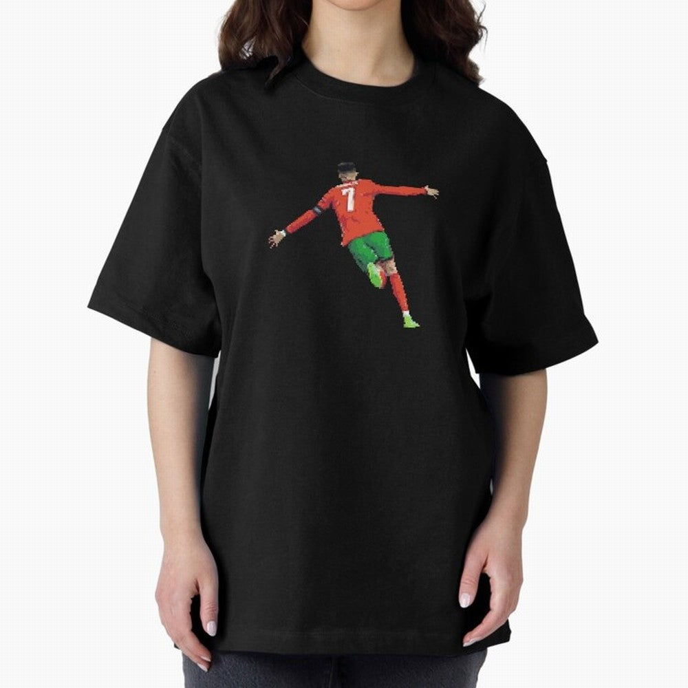 Cristiano Ronaldo Oversized T-Shirt Celebrate Soccer Greatness during Match Day Hype around FIFA World Cup 2026 Group Stage, Cristiano Ronaldo, England and Germany, Stadium Memories, Football Loyalty, International Chants and Championship