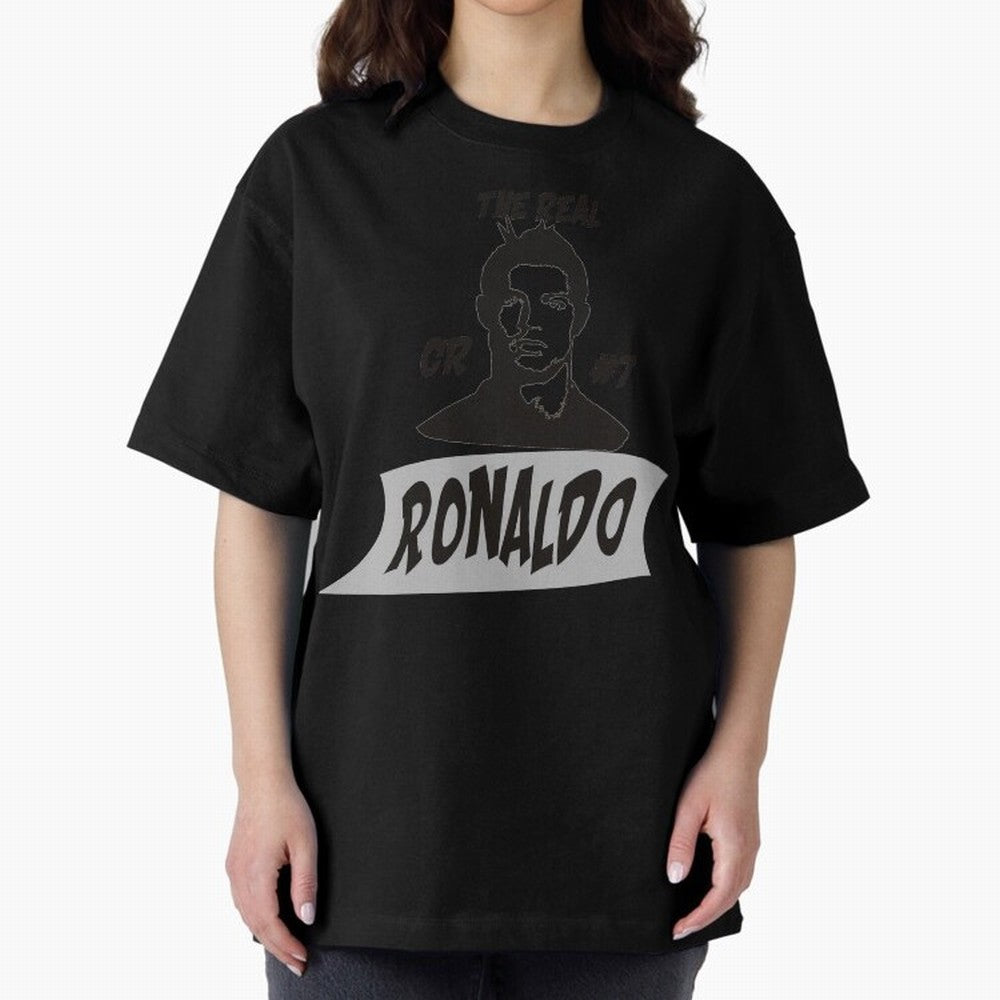 The Real Ronaldo Oversized T-Shirt Celebrate the Next Chapter of FIFA World Cup 2026 USA Canada Mexico Spirit, Filled with Brazil, Messi, CR7 and Mbappe, Game Day Rituals, Football Legends, Country Pride and the Road to the Final; Made for Die Hard