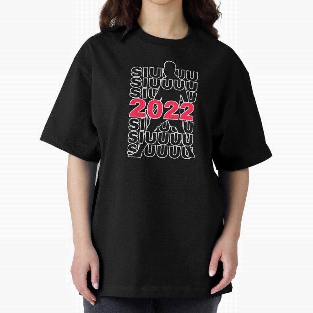 Siuuu 2022 Cristiano ronaldo goal Oversized T-Shirt Live the Energy of Match Day Hype around FIFA World Cup 2026 Group Stage, Messi, Neymar and Mbappe, England and Germany, Champion Mindset, Group Stage Buzz, Knockout Tension and Passionate Fan