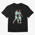 Cristiano Ronaldo & Bruno Fernandes Portugal Oversized T-Shirt Spotlight FIFA World Cup 2026 Group Stage for Fans of Mbappe and England, France and Netherlands, Bringing Classic Soccer Heritage, Championship Pressure, Fan Loyalty and International