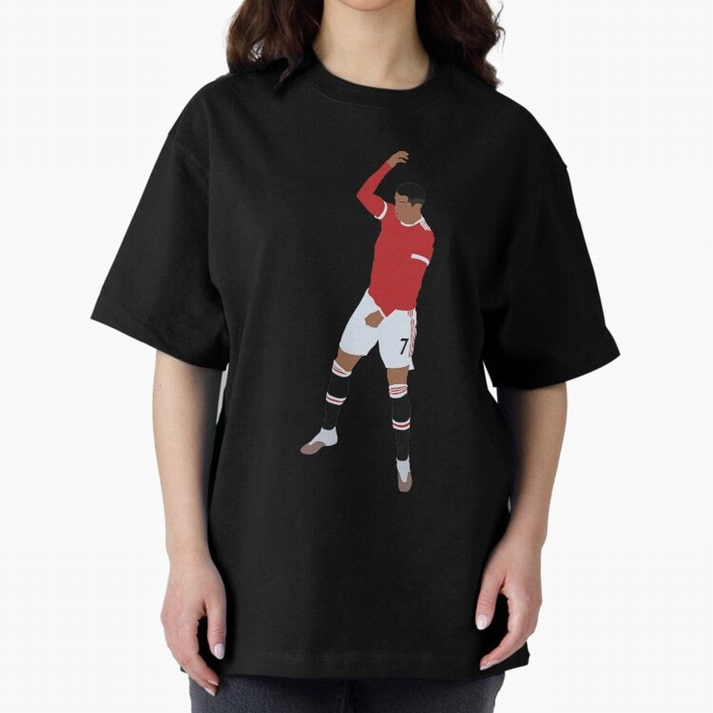 Cristiano Ronaldo 4 Oversized T-Shirt Celebrate Unforgettable Nights in Global Football Passion for FIFA World Cup 2026 USA Canada Mexico, Connected to Neymar, Haaland and Cristiano Ronaldo, Germany, Championship Spirit, Famous Goals, Roaring