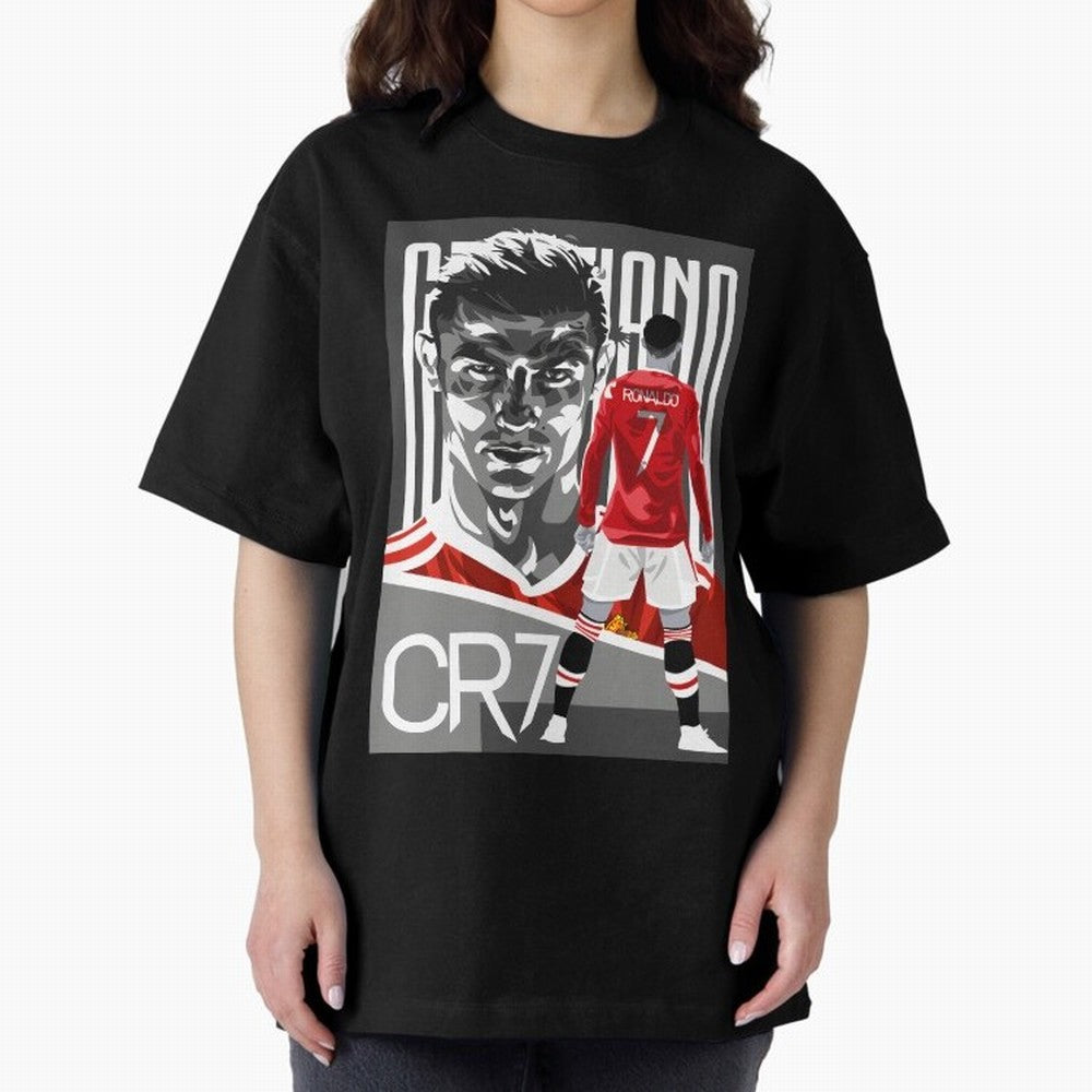 Cristiano Ronaldo In Red Oversized T-Shirt Bring Champion Energy into Global Football Passion for FIFA World Cup 2026 Group Stage, with Haaland and Mbappe, Portugal, Spain and Germany, Goal Celebration Energy, Supporter Heritage, Football Icons and