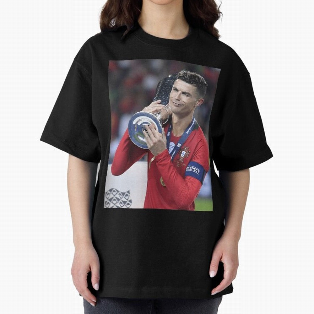 Todos Portugal 2019 Cr7 Oversized T-Shirt Stand Out with Spirit from Match Day Hype around FIFA World Cup 2026 USA Canada Mexico, Messi, CR7 and Mbappe, Brazil, Sports Nostalgia, International Competition, Famous Players and Unforgettable