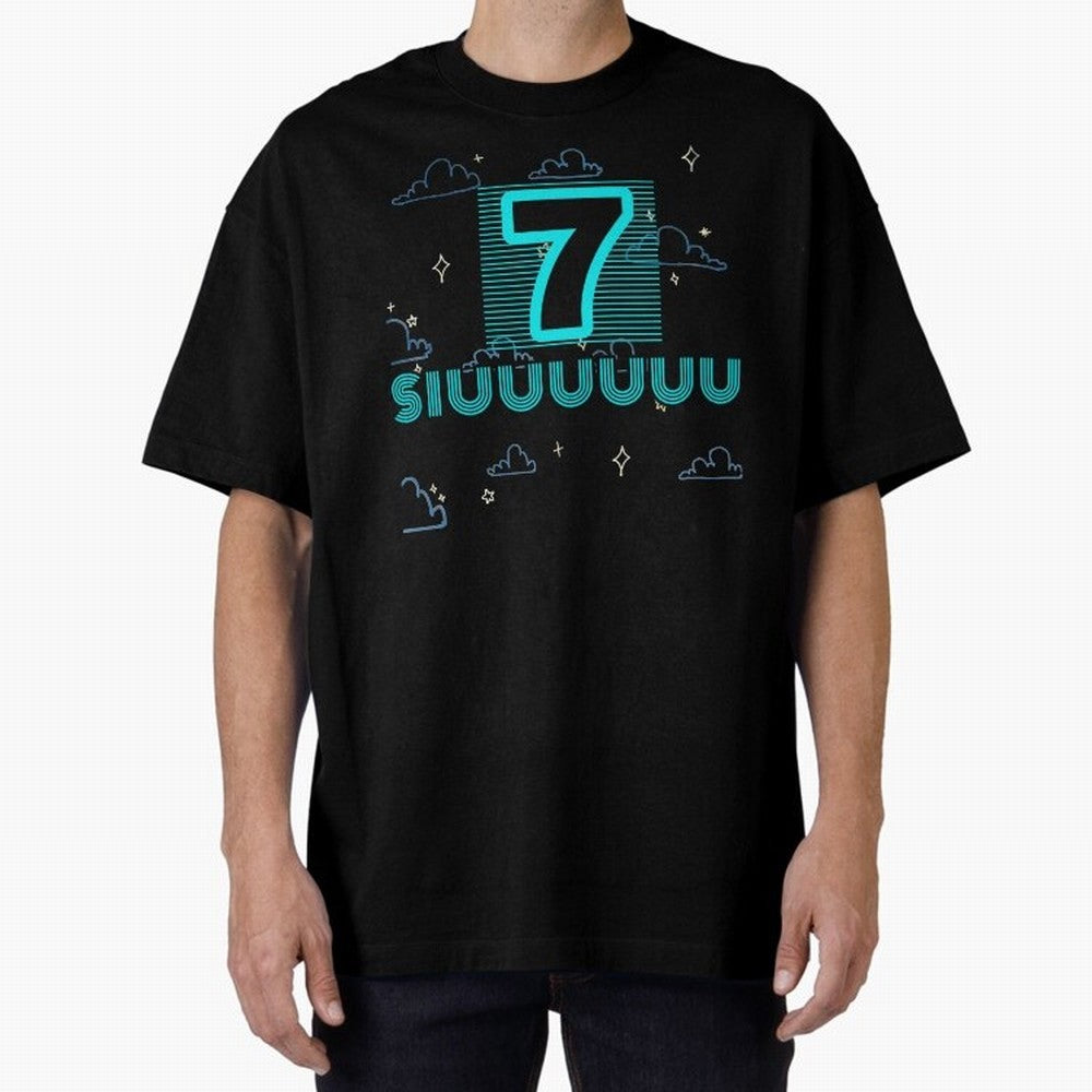Siuuuuu 7 Cristiano ronaldo Oversized T-Shirt Live the Energy of FIFA World Cup 2026 Spirit, Celebrating Brazil, Portugal and Argentina, CR7, Football Passion, Legendary Performances, Festival Vibes and Supporter Community; Ideal for Passionate