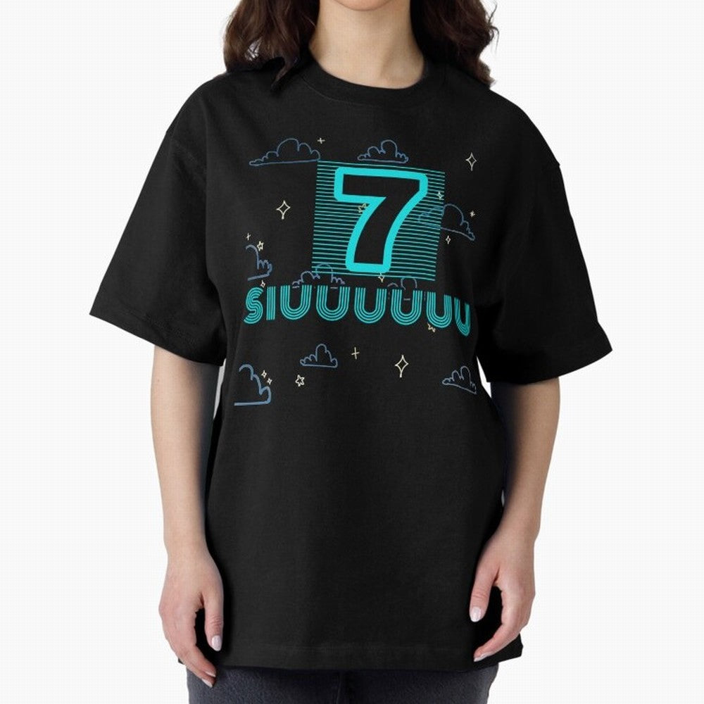 Siuuuuu 7 Cristiano ronaldo Oversized T-Shirt Live the Energy of FIFA World Cup 2026 Spirit, Celebrating Brazil, Portugal and Argentina, CR7, Football Passion, Legendary Performances, Festival Vibes and Supporter Community; Ideal for Passionate