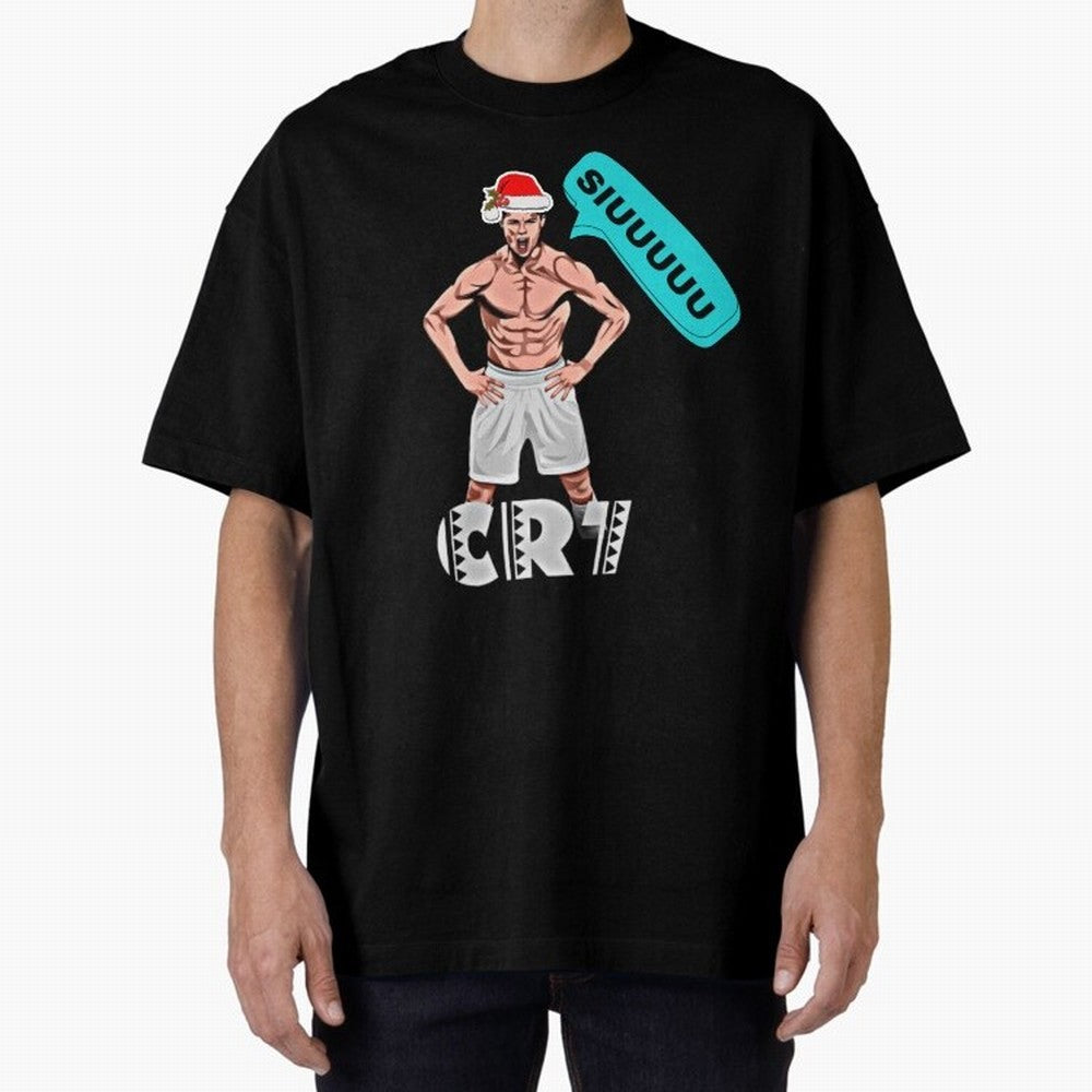 Siuuu Cristiano ronaldo Oversized T-Shirt Bring Supporter Culture to Global Football Passion for FIFA World Cup 2026 Group Stage, Capturing Messi, Neymar and Mbappe, England, Game Day Rituals, Football Legends, Country Pride and the Road to the