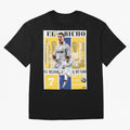 Cristiano Ronaldo Real Madrid Wall Art Oversized T-Shirt Bring Legendary Rivalry Energy to FIFA World Cup 2026 Spirit, Filled with France, Mbappe and Neymar, Championship Spirit, Famous Goals, Roaring Crowds and International Football Unity; Ideal