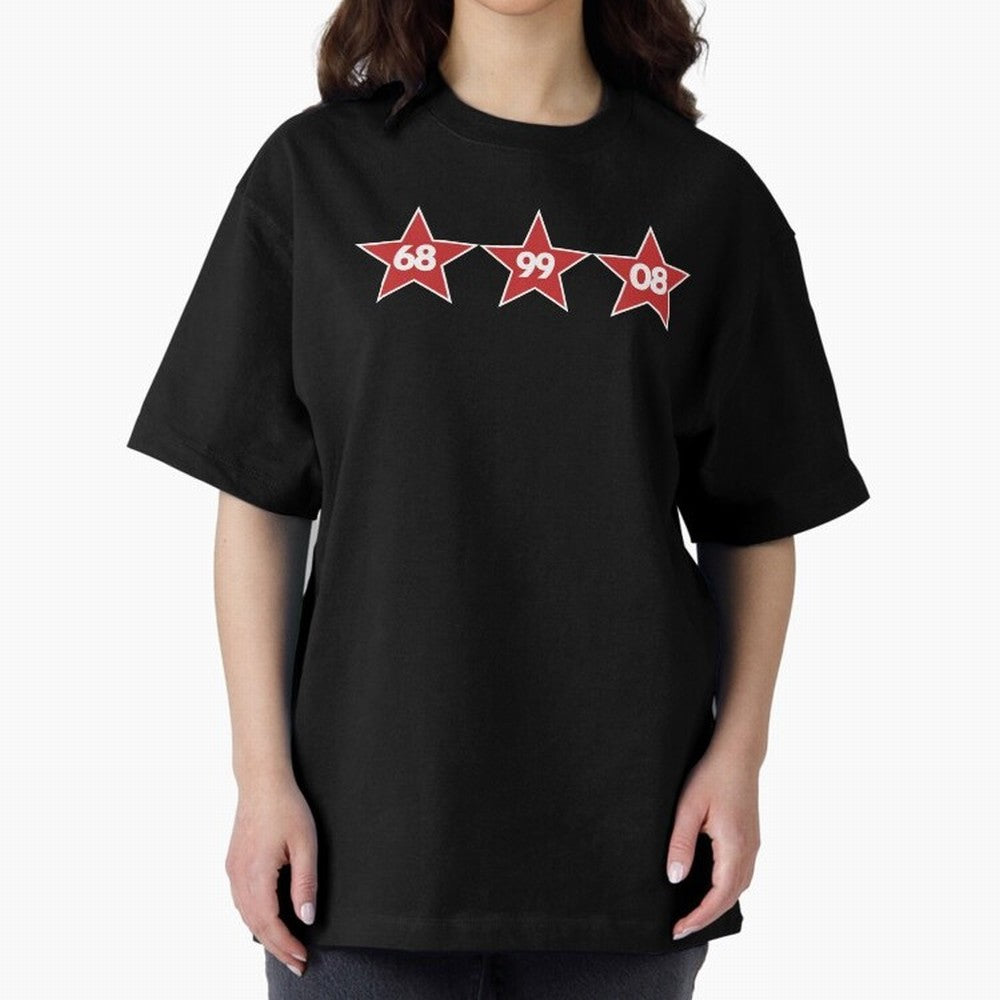Manchester United European Cups Oversized T-Shirt Carry the Colors and Pride of the FIFA World Cup 2026 USA Canada Mexico Journey through Neymar, Haaland and Cristiano Ronaldo Highlights, England and Germany Pride, Stadium Chants, National Pride,