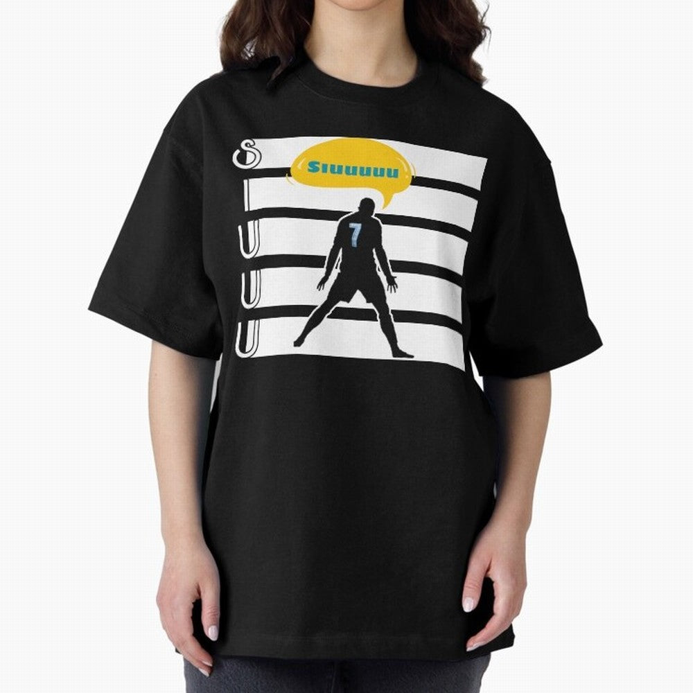 Siuuu CR7 goal Oversized T-Shirt Bring Legendary Rivalry Energy to Match Day Hype around FIFA World Cup 2026, Cristiano Ronaldo, Brazil, Tournament Hype, Historic Matchups, Family Viewing Parties and Global Sports Pride; Built for Supporters