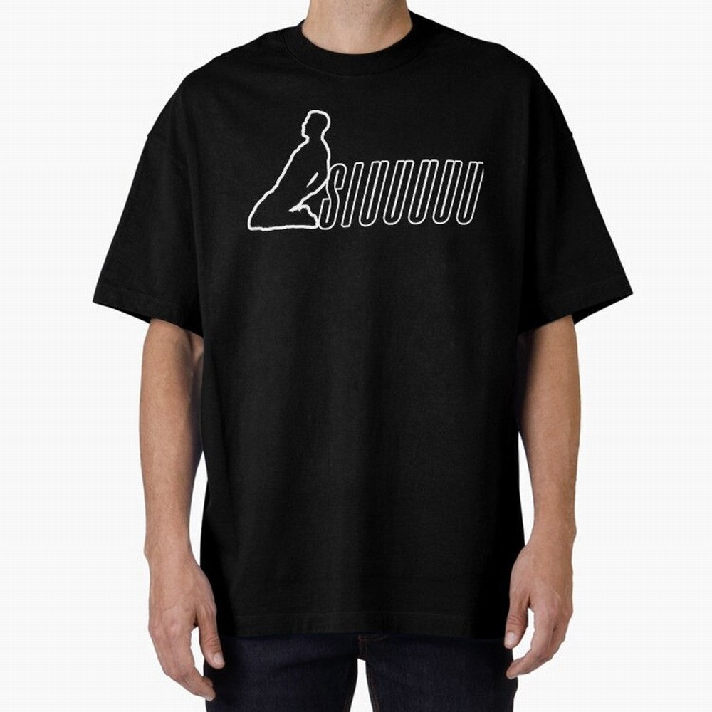Siuuu CR7 funny goal Oversized T-Shirt Carry the Dream of FIFA World Cup 2026 Group Stage Centered on CR7 and Messi, France and Portugal Energy, Fan Favorite Moments, National Team Passion, Big Match Drama and Soccer History; Great for Supporters