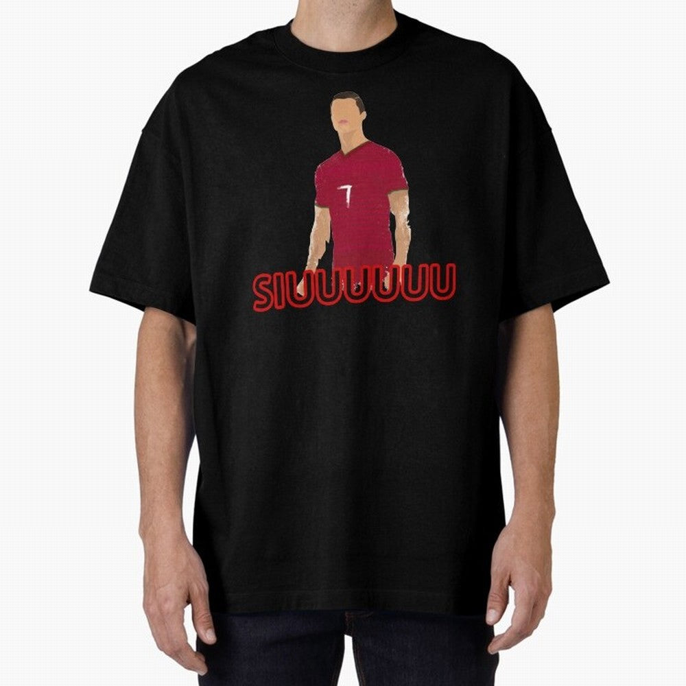 Siuuu Cristiano ronaldo goal Oversized T-Shirt Join the Countdown to FIFA World Cup 2026 USA Canada Mexico Spirit, Connected to Spain, Cristiano Ronaldo, Haaland and CR7, Classic Soccer Heritage, Championship Pressure, Fan Loyalty and International