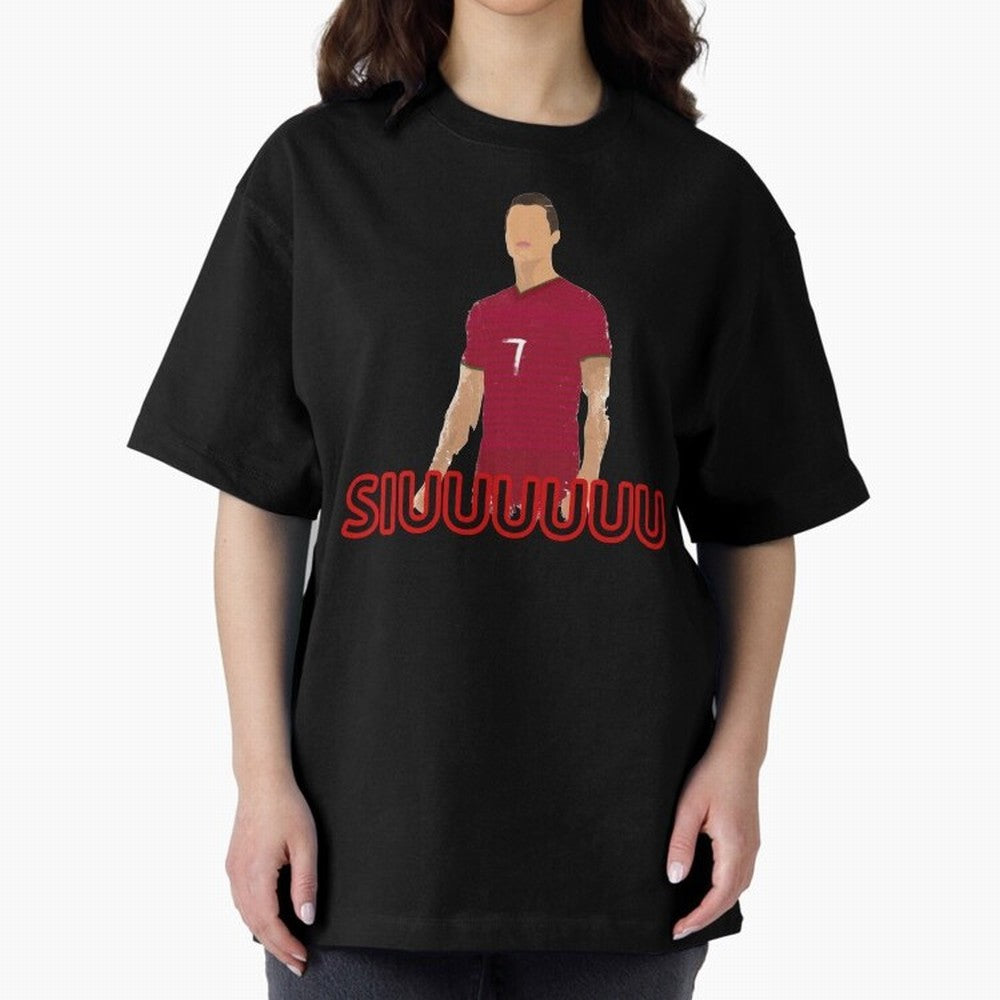 Siuuu Cristiano ronaldo goal Oversized T-Shirt Join the Countdown to FIFA World Cup 2026 USA Canada Mexico Spirit, Connected to Spain, Cristiano Ronaldo, Haaland and CR7, Classic Soccer Heritage, Championship Pressure, Fan Loyalty and International