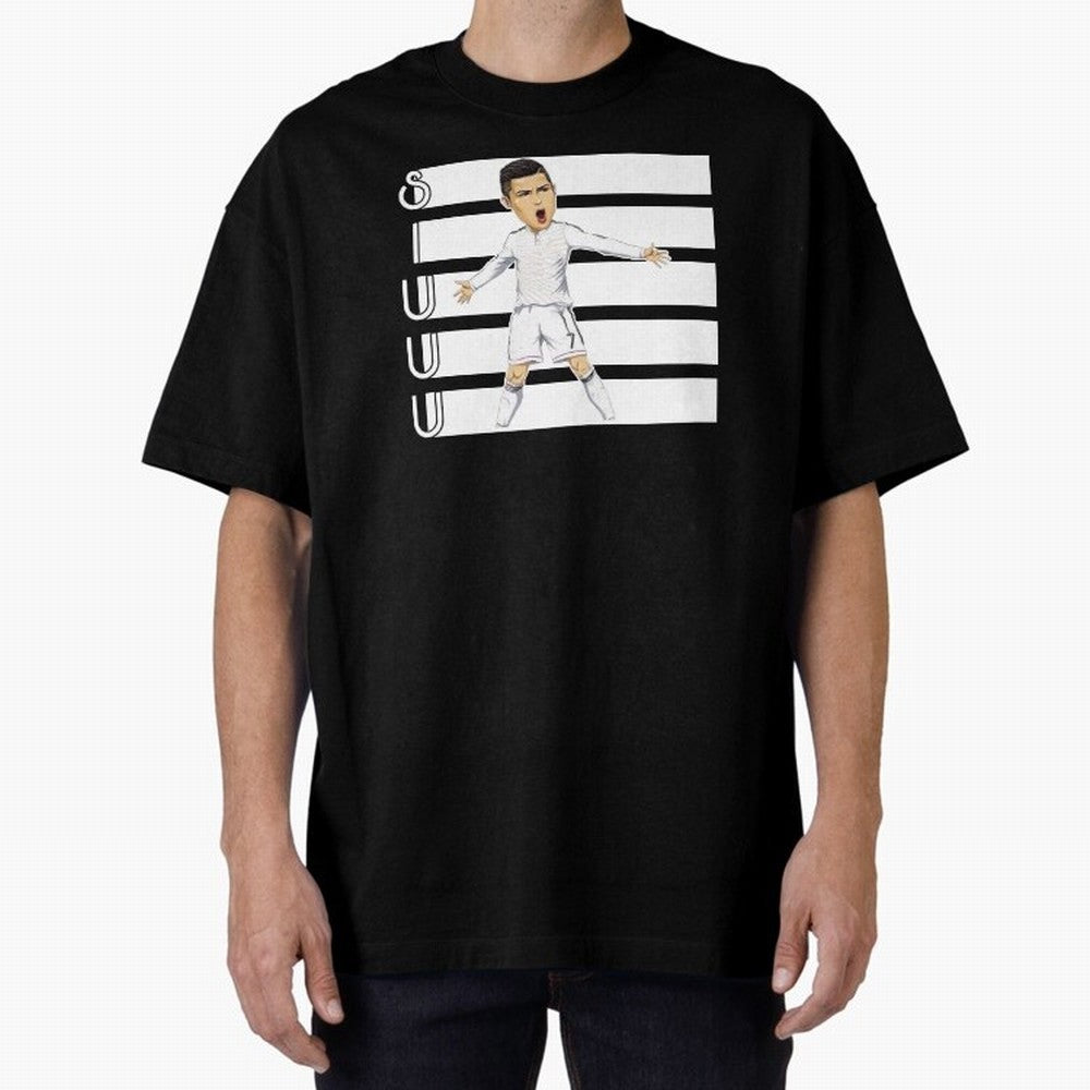 Siuuu Cristiano ronaldo goal Oversized T-Shirt Join Supporters Worldwide for Match Day Hype around FIFA World Cup 2026, Neymar, Brazil, Football History, Final Match Energy, Crowd Noise and Once in a Lifetime Moments; Ideal for Fans Who Follow