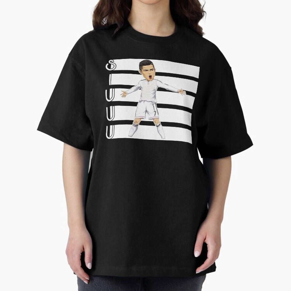 Siuuu Cristiano ronaldo goal Oversized T-Shirt Join Supporters Worldwide for Match Day Hype around FIFA World Cup 2026, Neymar, Brazil, Football History, Final Match Energy, Crowd Noise and Once in a Lifetime Moments; Ideal for Fans Who Follow