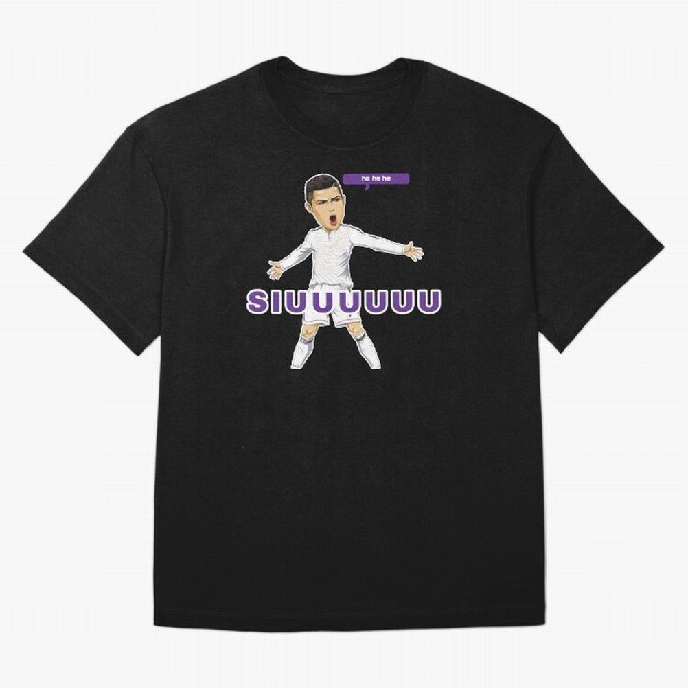 Hehehe siuuu Oversized T-Shirt Feel the Roar of Match Day Hype around FIFA World Cup 2026 USA Canada Mexico, Haaland, Spain, Match Day Excitement, Supporter Culture, Golden Goals and Global Football Passion; Perfect for Fans, Collectors, Family