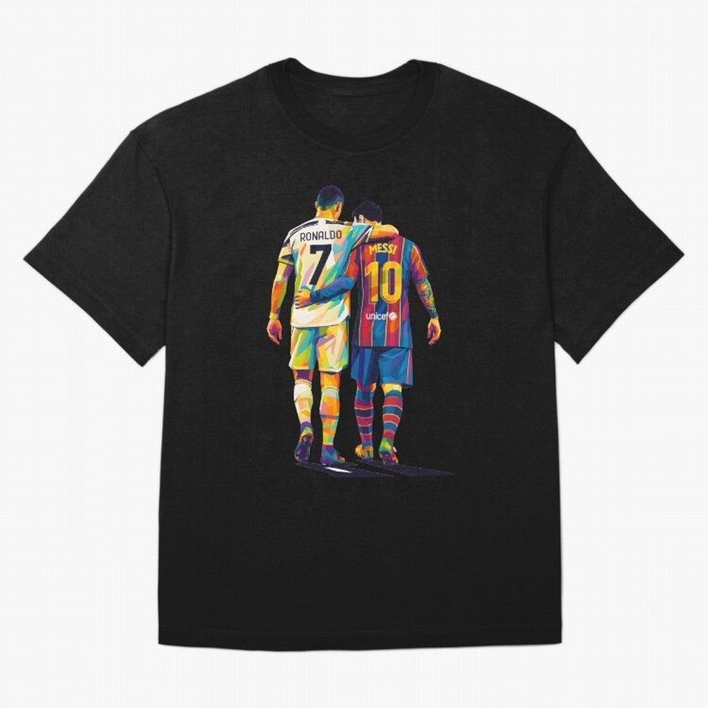 Cristiano Ronaldo & Messi Oversized T-Shirt Bring Legendary Rivalry Energy to Match Day Hype around FIFA World Cup 2026, Messi, CR7 and Mbappe, Portugal, Spain and Germany, Goal Celebration Energy, Supporter Heritage, Football Icons and Worldwide