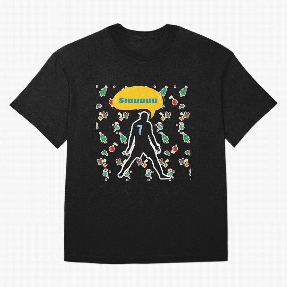 Siuuu christmas CR7 Oversized T-Shirt Fuel the Hype around FIFA World Cup 2026 Group Stage Spirit, with England, France and Netherlands, Cristiano Ronaldo, Goal Celebration Energy, Supporter Heritage, Football Icons and Worldwide Tournament Joy;