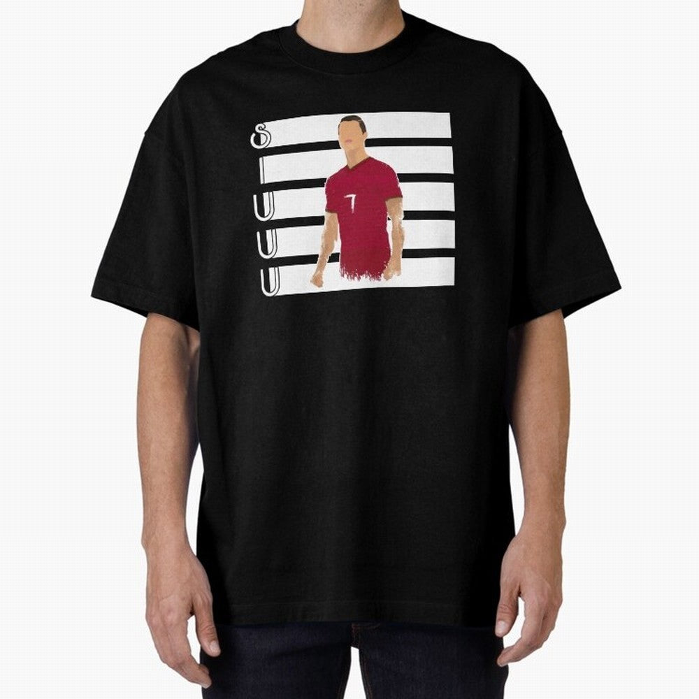 Siuuu cr7 funny goal Oversized T-Shirt Make Every Match About FIFA World Cup 2026 Group Stage Highlighting Messi, Neymar and Mbappe, Argentina and Brazil Energy, Supporter Pride, Iconic Celebrations, Legendary Names and Global Match Day Energy;