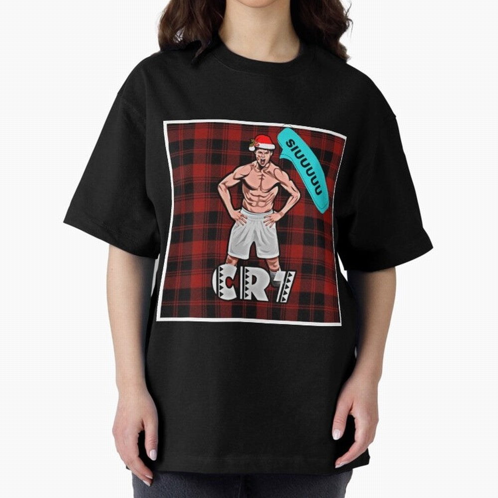 Siuuu Cristiano ronaldo goal Oversized T-Shirt Feel International Energy from FIFA World Cup 2026 USA Canada Mexico for Fans of Mbappe and Argentina, France and Brazil, Bringing Goal Celebration Energy, Supporter Heritage, Football Icons and