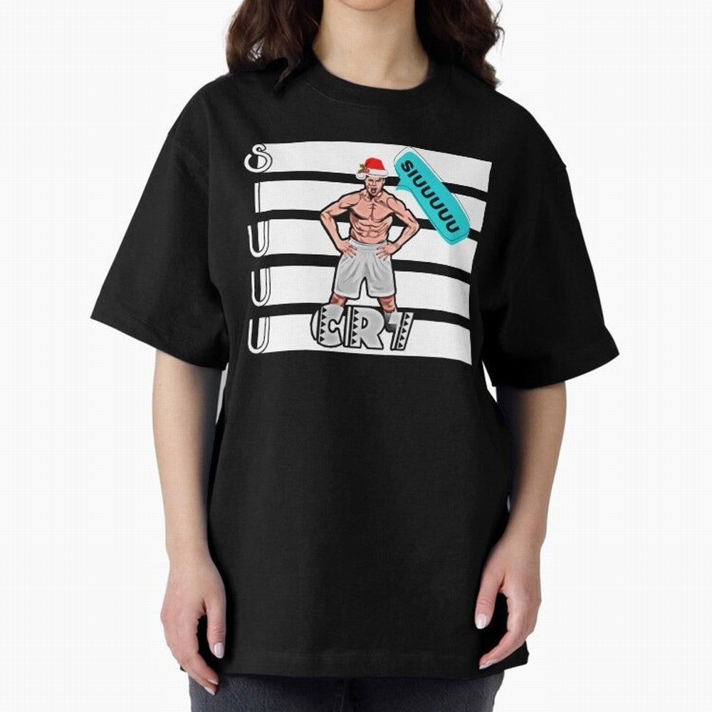 Siuuu Cristiano ronaldo goal Oversized T-Shirt Embrace the FIFA World Cup 2026 USA Canada Mexico Journey through Haaland and Mbappe Highlights, England and Germany Pride, Fan Favorite Moments, National Team Passion, Big Match Drama and Soccer