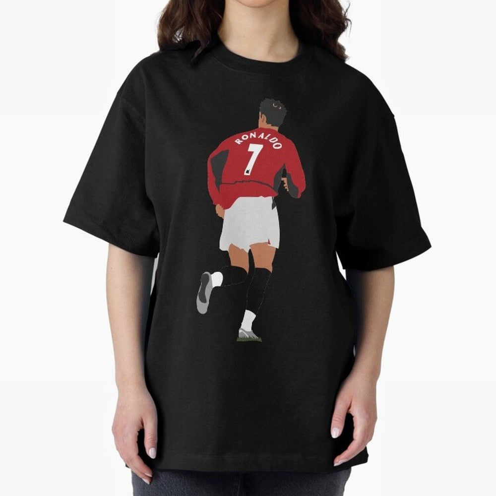 Ronaldo - Man Utd - 2004 Oversized T-Shirt Bring Match Day Fire to FIFA World Cup 2026 for Fans of Messi, CR7 and Mbappe and Portugal, Bringing Goal Celebration Energy, Supporter Heritage, Football Icons and Worldwide Tournament Joy; Ideal for