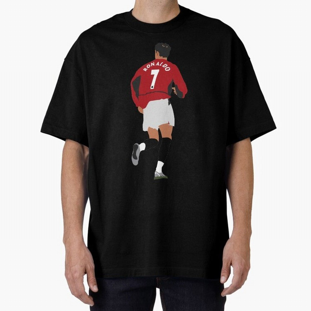 Ronaldo - Man Utd - 2004 Oversized T-Shirt Bring Match Day Fire to FIFA World Cup 2026 for Fans of Messi, CR7 and Mbappe and Portugal, Bringing Goal Celebration Energy, Supporter Heritage, Football Icons and Worldwide Tournament Joy; Ideal for