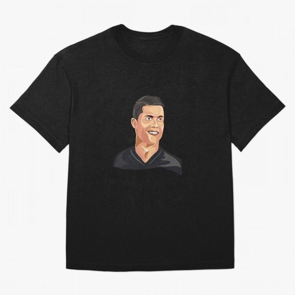 Cristiano Ronaldo Vector Art Graphics Design Oversized T-Shirt Fuel the Hype around the FIFA World Cup 2026 Group Stage Journey through Cristiano Ronaldo Highlights, Germany Pride, Supporter Pride, Iconic Celebrations, Legendary Names and Global