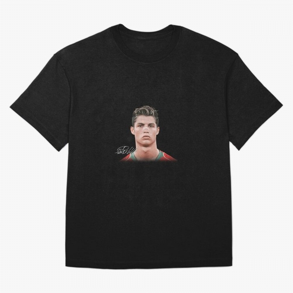 Cristiano Ronaldo Big Face Young Ronaldo Oversized T-Shirt Back Your Heroes with Match Day Hype around FIFA World Cup 2026 Group Stage, CR7, Brazil, Portugal and Argentina, Fan Favorite Moments, National Team Passion, Big Match Drama and Soccer