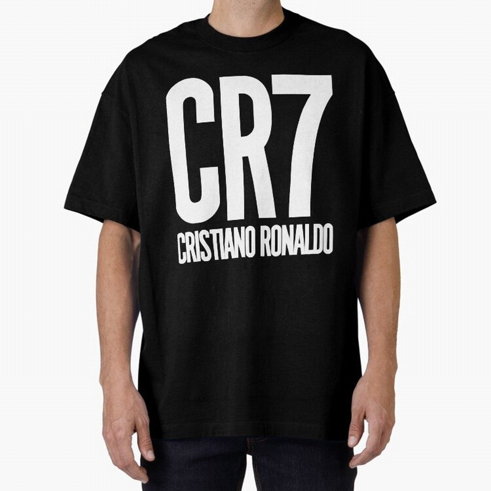 CR7 Cristiano Ronaldo Oversized T-Shirt Show Championship Spirit for FIFA World Cup 2026 for Fans of Messi, CR7 and Mbappe and Brazil, Bringing Sports Nostalgia, International Competition, Famous Players and Unforgettable Victories; Perfect for