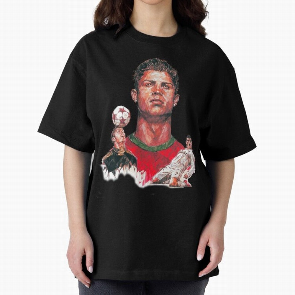 ronaldo Oversized T-Shirt Turn Football Passion into Global Football Passion for FIFA World Cup 2026 Group Stage, Inspired by Mbappe and Neymar, Netherlands, Stadium Chants, National Pride, Trophy Dreams and Unforgettable Football Memories; Perfect