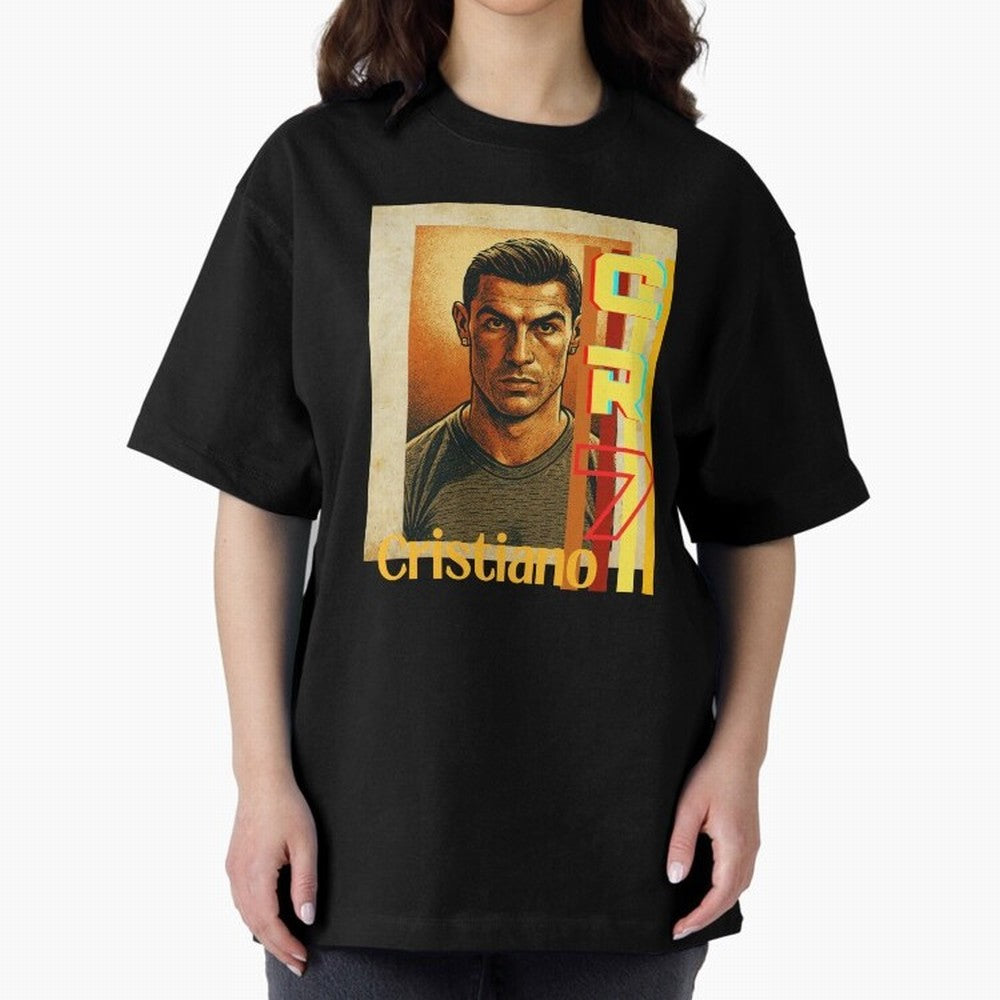 Cristiano Ronaldo Oversized T-Shirt Join the Global Buzz around Match Day Hype around FIFA World Cup 2026 USA Canada Mexico, Mbappe, Brazil, Portugal and Argentina, Fan Favorite Moments, National Team Passion, Big Match Drama and Soccer History;