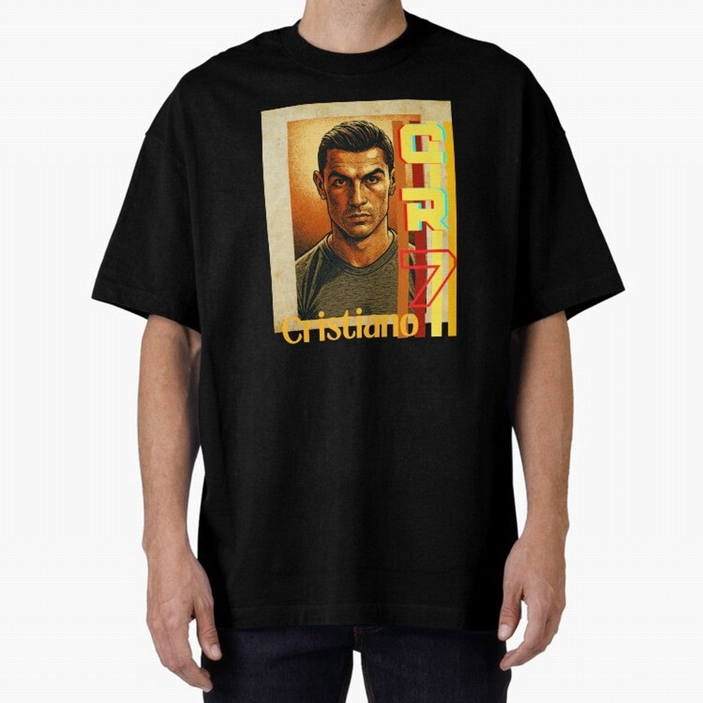 Cristiano Ronaldo Oversized T-Shirt Join the Global Buzz around Match Day Hype around FIFA World Cup 2026 USA Canada Mexico, Mbappe, Brazil, Portugal and Argentina, Fan Favorite Moments, National Team Passion, Big Match Drama and Soccer History;
