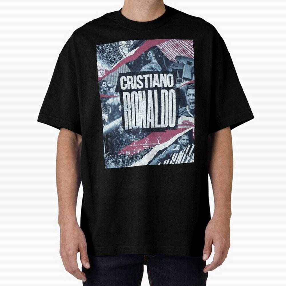Cristiano Ronaldo Oversized T-Shirt Show Match Day Excitement for FIFA World Cup 2026 Group Stage for Fans of Messi, Neymar and Mbappe and Brazil, Portugal and Argentina, Bringing Football History, Final Match Energy, Crowd Noise and Once in a