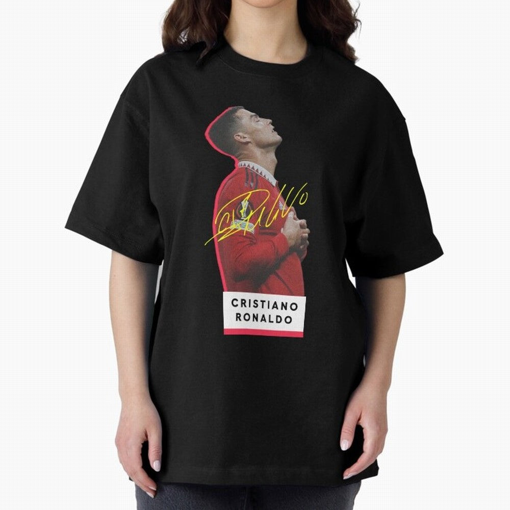 New Celebration Ronaldo Oversized T-Shirt Celebrate the Road through FIFA World Cup 2026 for Fans of Mbappe and England, France and Netherlands, Bringing Supporter Pride, Iconic Celebrations, Legendary Names and Global Match Day Energy; Ideal for