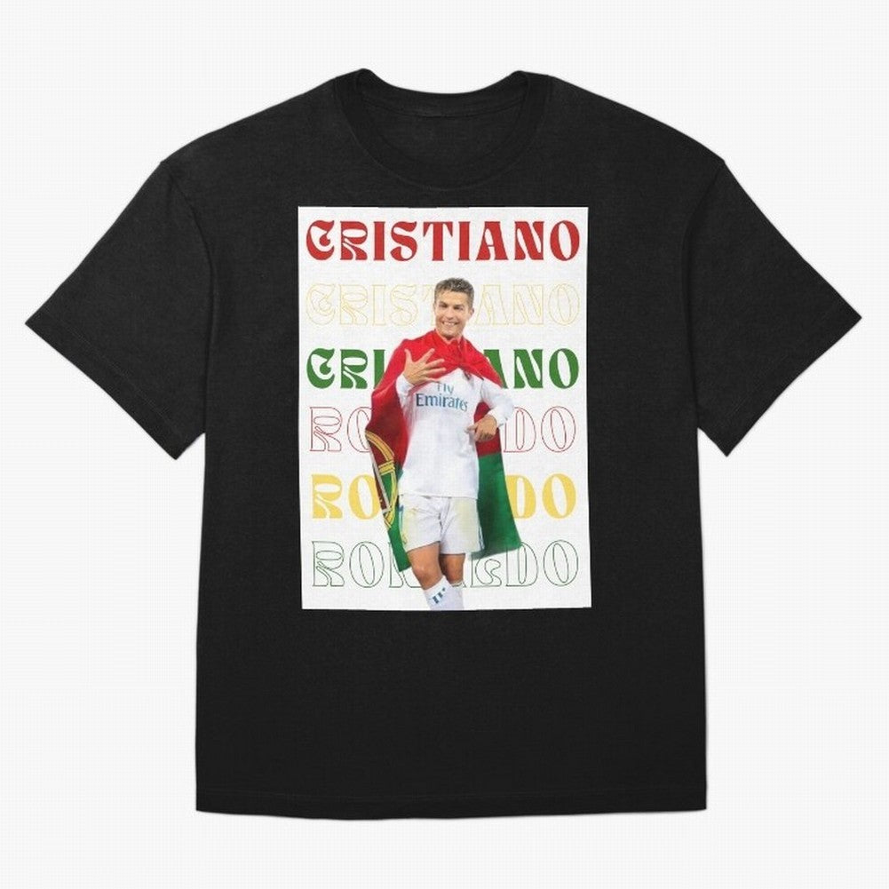 Cristiano Ronaldo designs Oversized T-Shirt Join Supporters Worldwide for Match Day Hype around FIFA World Cup 2026, Haaland and Mbappe, Portugal, Spain and Germany, Football Festival Excitement, Trophy Ambitions, Country Rivalries and Star Player